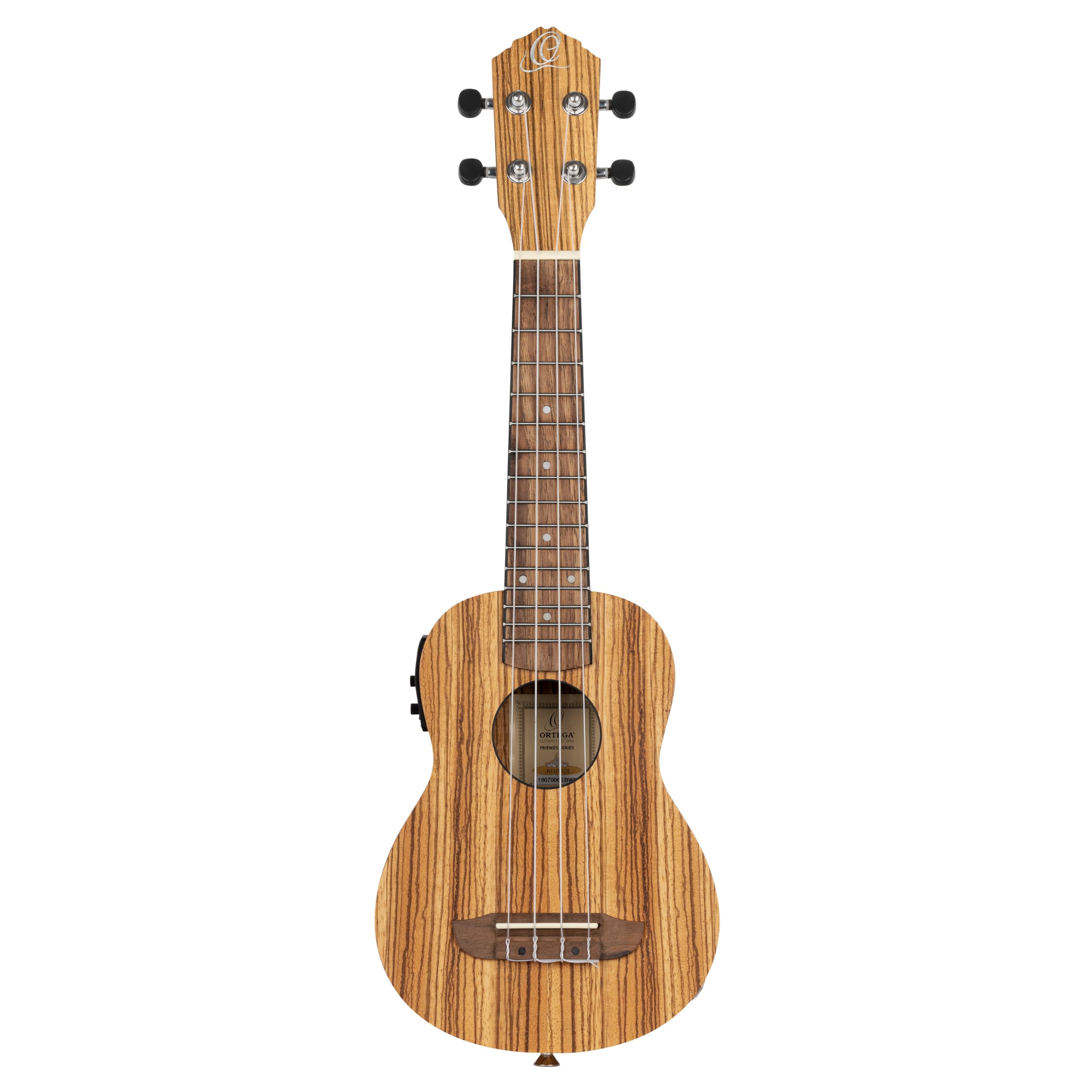ortega-guitars-rfu10ze-ukulele-soprano-elettro-acustico-timber-series-zebrawood- image 2