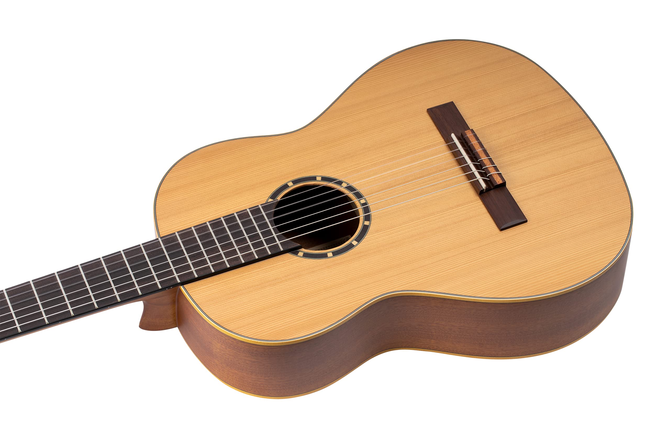 ortega-guitars-r131-chitarra-classica-4-4-cedro-massello-mogano-con-custodia image 3