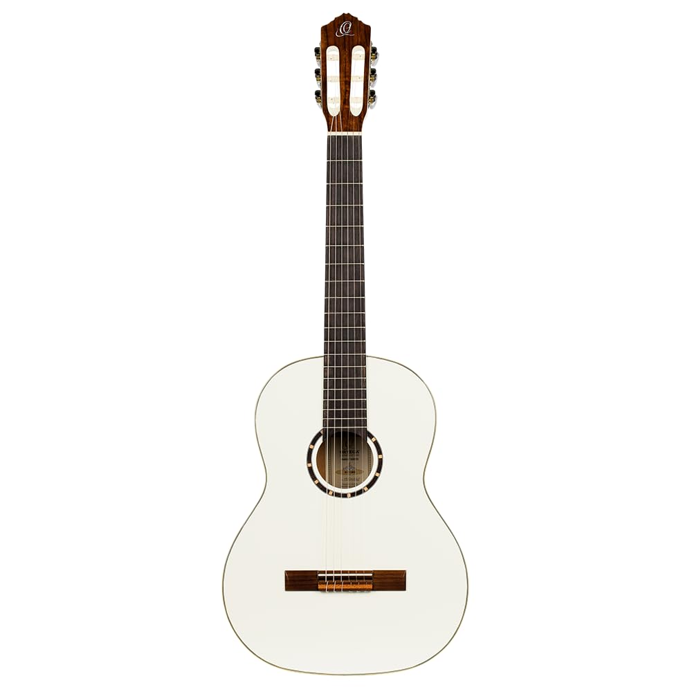 ortega-guitars-r121wh-family-series-chitarra-classica-4-4-bianca-con-gig-bag image 2