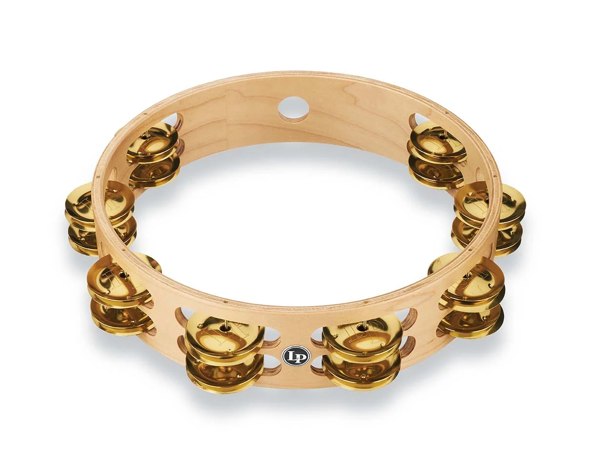 latin-percussion-pro-10-tambourine-double-row-brass image 2