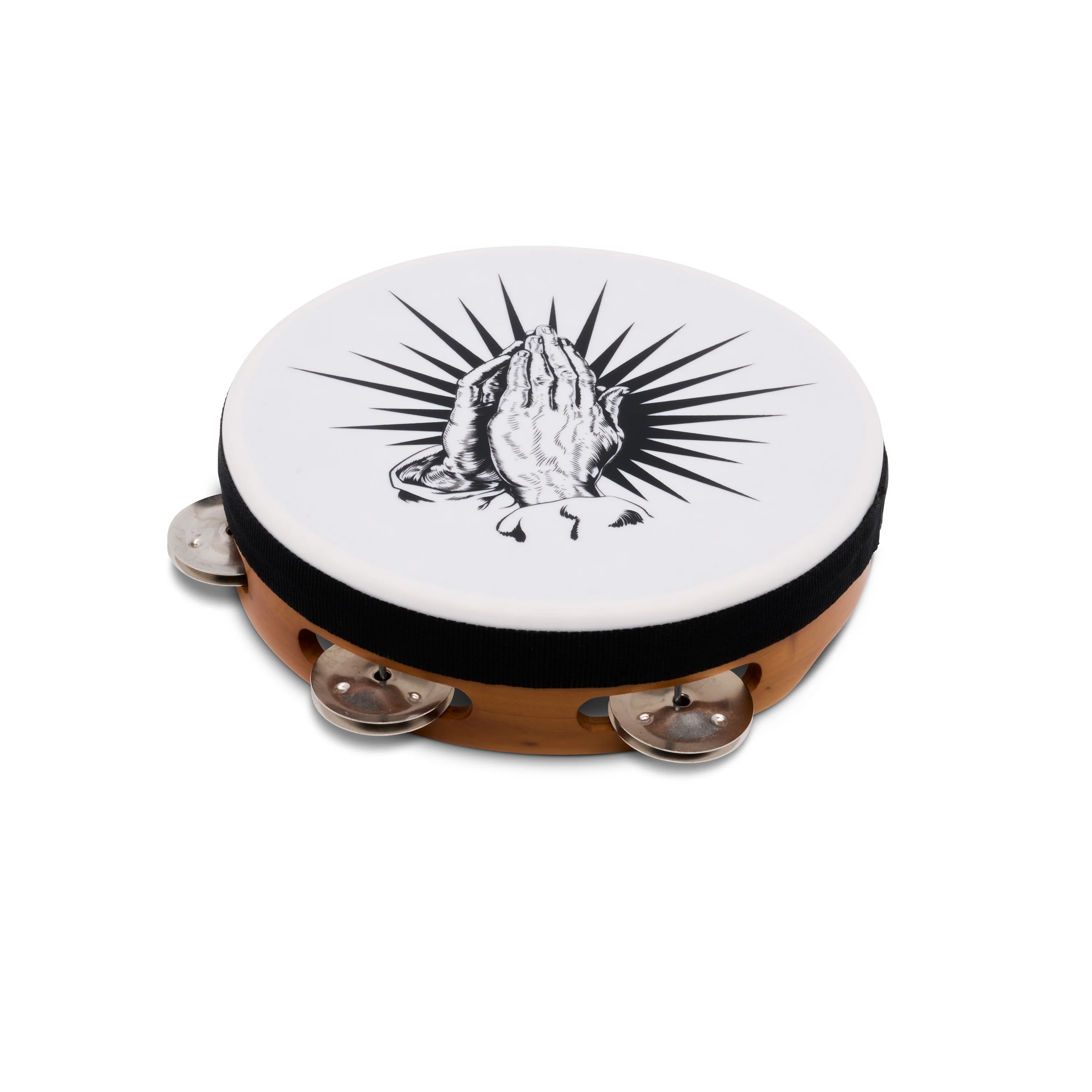 latin-percussion-praying-hands-tamburello-8-in-mogano image 2